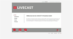 Desktop Screenshot of livecast.de